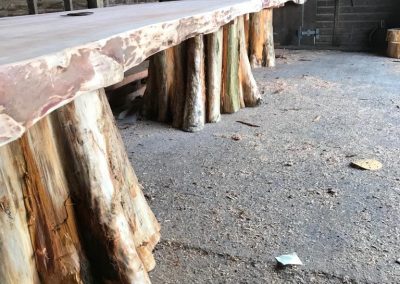 Huge wooden table from a Tree Trunk